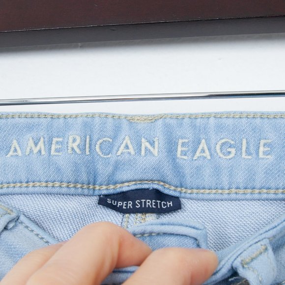 American Eagle Super Hi-Rise Jegging Skinny Jeans Size 0S - Picture 3 of 7
